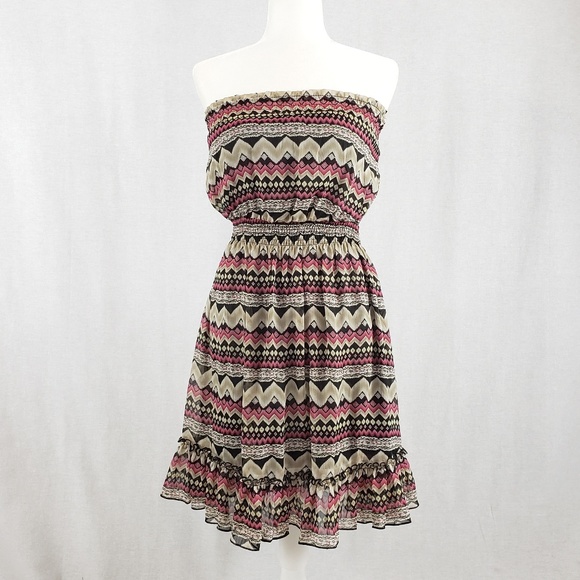 Deb Dresses & Skirts - Deg Strapless dress tribal L